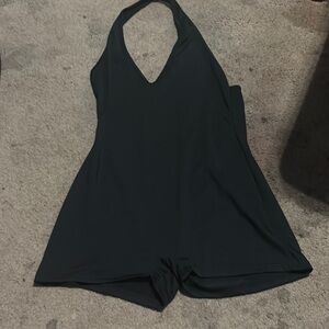 Black Halter Neck Romper